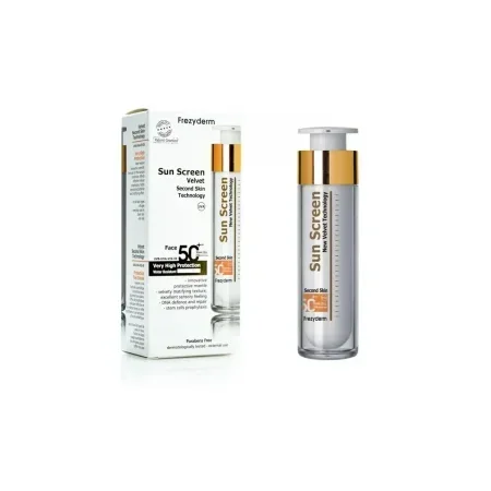 Frezyderm Sunscreen Velvet Face SPF 50+ - واقي شمس فيلفيت للوجه بدون لون بعامل حماية SPF 50+ من فريزيديرم