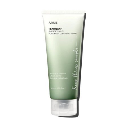 ANUA HEARTLEAF QUERCETINOL PORE DEEP CLEANSING FOAM رغوة كيرسيتينول للتنظيف العميق للمسام