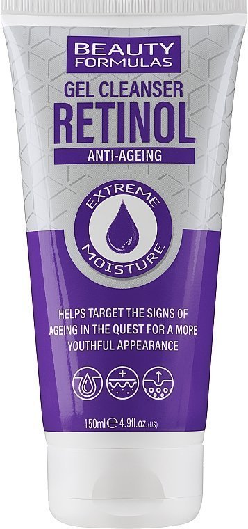 Beauty Formulas Retinol Anti-Ageing Gel Cleanser - غسول الجل بالريتينول لمكافحة علامات التقدم في السن من بيوتي فورميولا