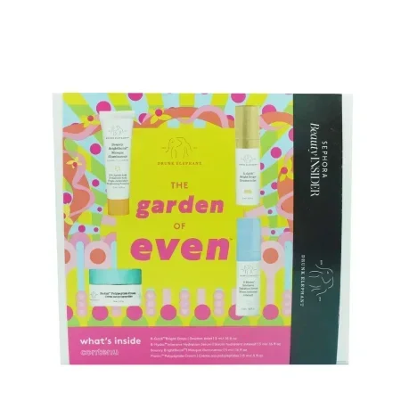 بكج سيفورا للعنايةبالبشرة-Drunk Elephant The Garden of Even Set - B-Goldi, B-Hydra, Brightfacial, Protini
