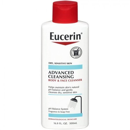 Eucerin Advanced Cleansing Body & Face Cleanser - منظف الجسم والوجه المتقدم من يوسيرين