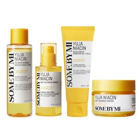 Some By Mi Yuja Niacin QUADRO Set- مجموعة سوم باي ماي لعلاج الكلف والنمش